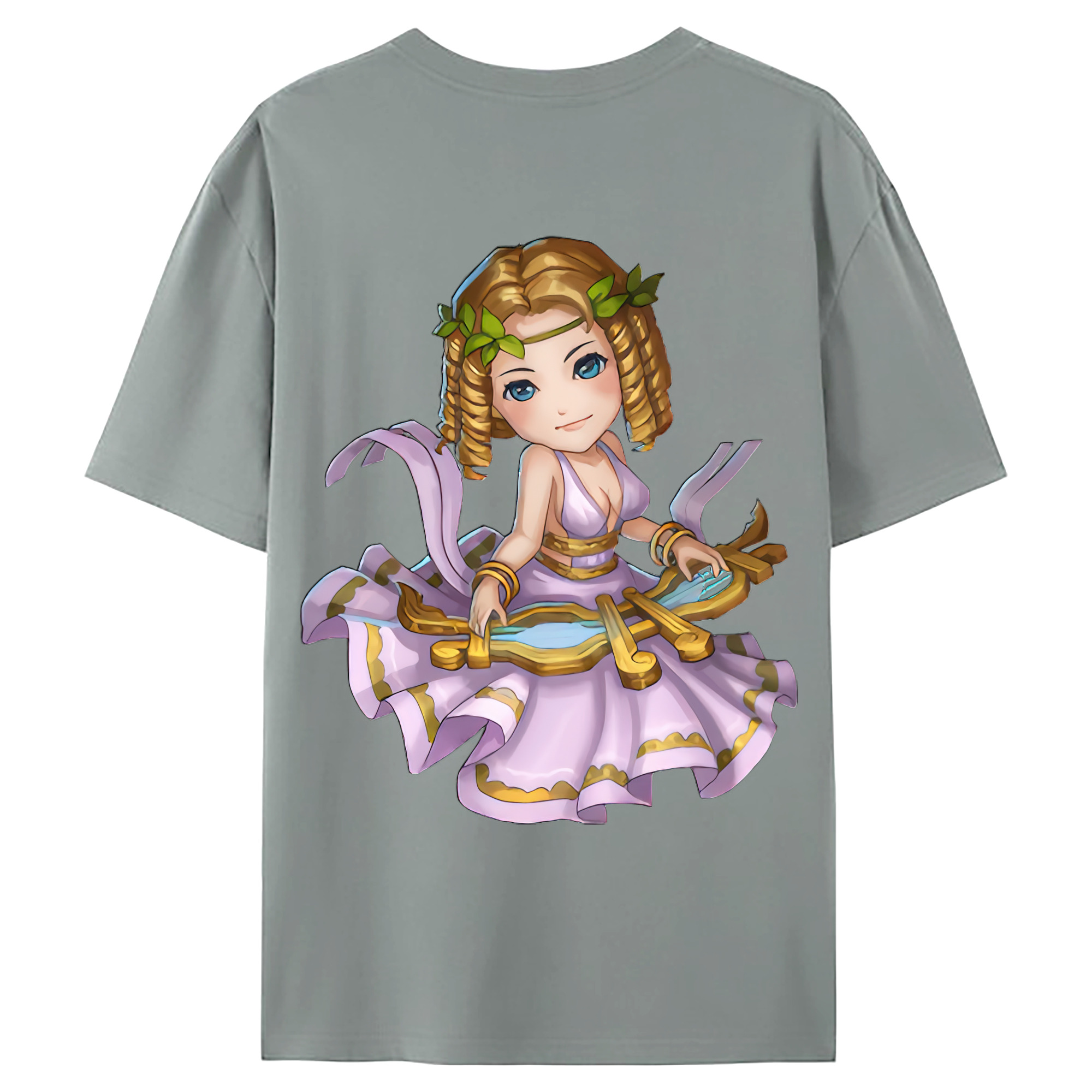 （画像用） リーグ・オブ・レジェンド League of Legends LOL 綿100％ メンズ半袖Tシャツ（バックプリント） 通気性